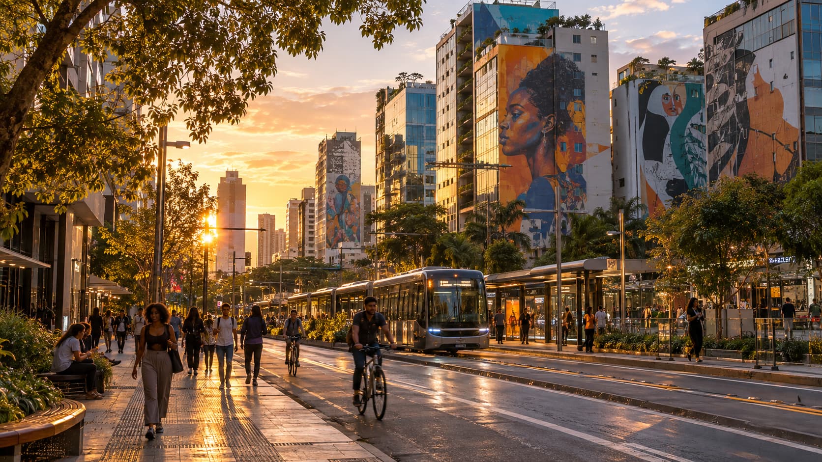 Arte urbana imaginada para o futuro